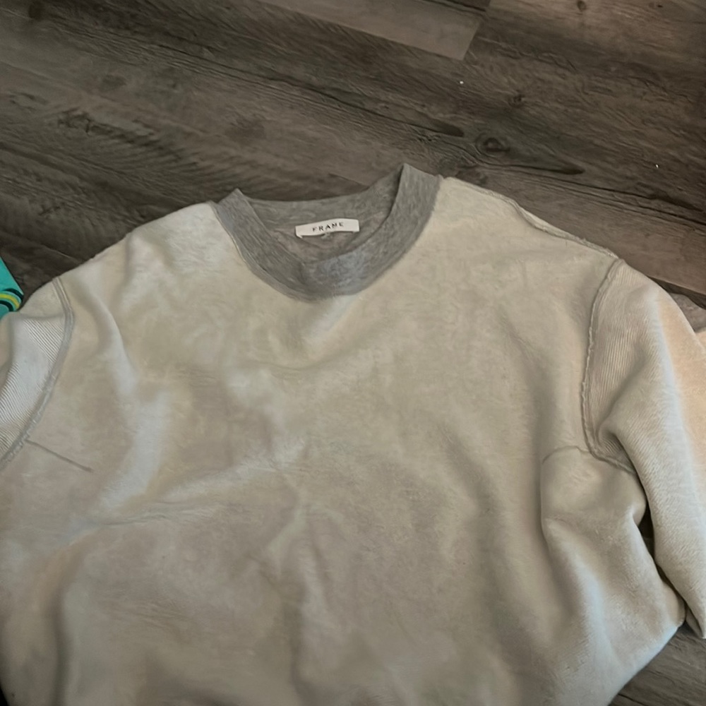 Nwots Frame Gray Sweatshirt SZ L